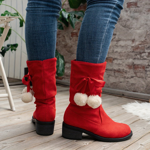 Femke Winterstiefel mit Pompom - Für einen verspielten Winterlook