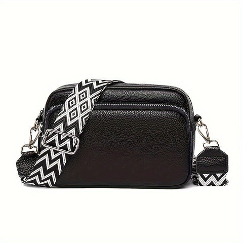 Modische Crossbody-Tasche für Damen – Lässige Umhängetasche mit geometrischem Design