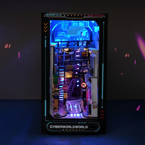 Cyberpunk DIY Cabin Kit – 3D Modell für Wohnkultur mit Beleuchtung