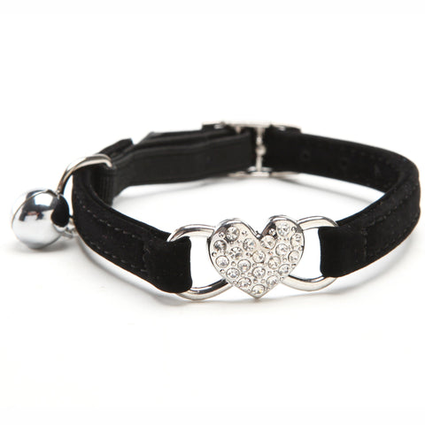 Funkelndes Herz Katzenhalsband – Fügen Sie einen luxuriösen Touch zum Look Ihrer Katze hinzu