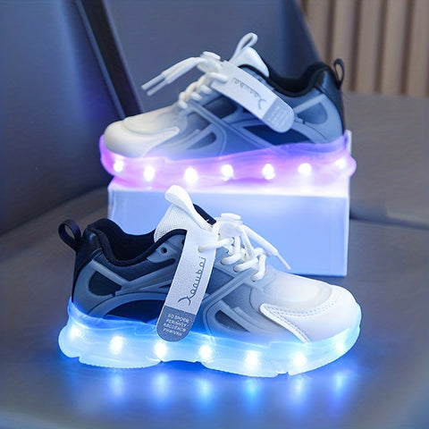 Leuchtende Sneakers für Kinder – Bunte LED-Beleuchtung für einen verspielten Look