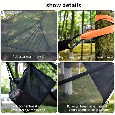 Outdoor-Dreiecks-Hängematte – Geräumig, Belüftet und Robust für Camping