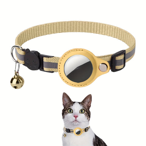 Reflektierendes Katzenhalsband – Sicherheitsverschluss und Glocke für zusätzliche Sichtbarkeit