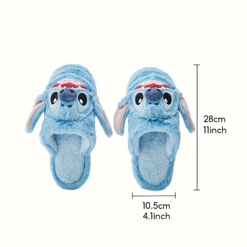 Disney Stitch Plüsch Hausschuhe – Weiche und Warme Hausschuhe für Kalte Tage
