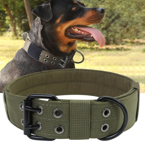 Verstellbare Nylon-Hundehalsband – Komfort und Kontrolle für große Hunde