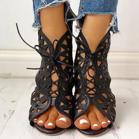 Luna Spitzen Sandalen – Eleganz und Komfort für Sommertage
