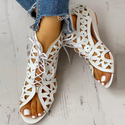 Luna Spitzen Sandalen – Eleganz und Komfort für Sommertage