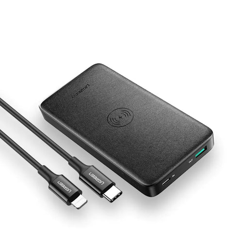 Drahtloses Schnelllade-Powerbank – 10.000mAh Doppelausgang