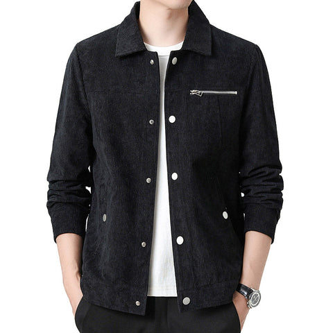 Moderne Corduroy Coach Jacket – Stilvolle Schicht für Männer
