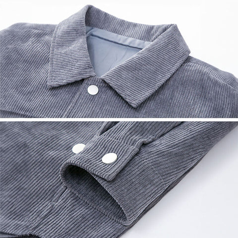 Moderne Corduroy Coach Jacket – Stilvolle Schicht für Männer
