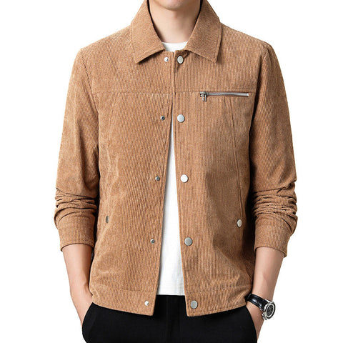 Moderne Corduroy Coach Jacket – Stilvolle Schicht für Männer