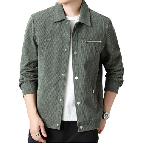 Moderne Corduroy Coach Jacket – Stilvolle Schicht für Männer