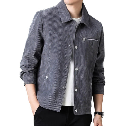 Moderne Corduroy Coach Jacket – Stilvolle Schicht für Männer