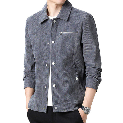 Moderne Corduroy Coach Jacket – Stilvolle Schicht für Männer