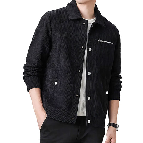Moderne Corduroy Coach Jacket – Stilvolle Schicht für Männer