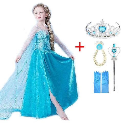 PrinsesBlauw - Verzauberndes Prinzessinnenoutfit mit Accessoires