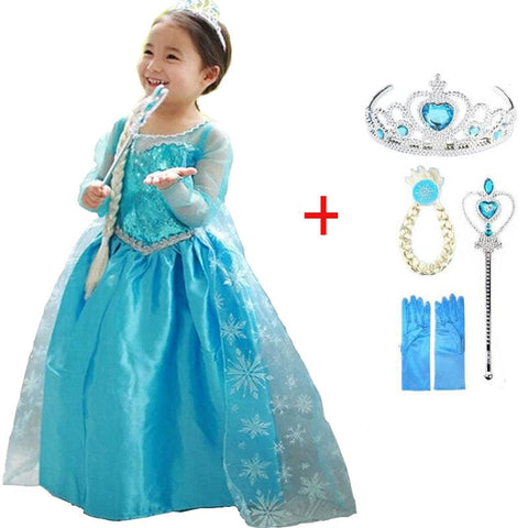PrinsesBlauw - Verzauberndes Prinzessinnenoutfit mit Accessoires