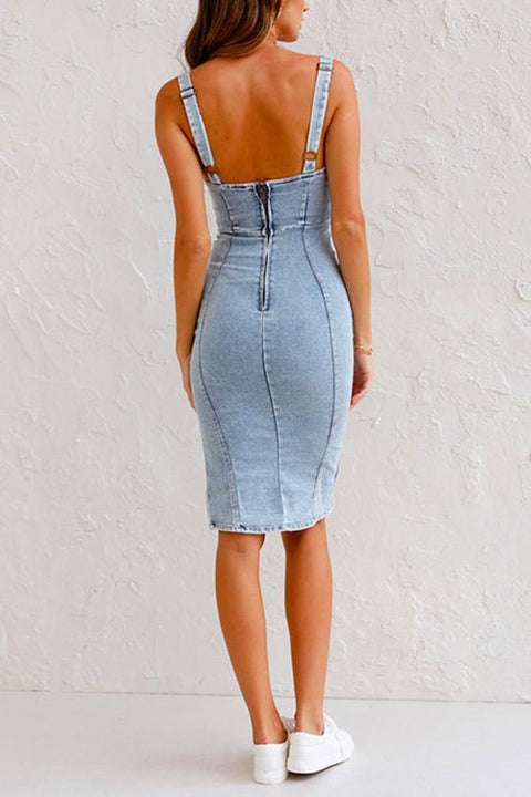 Gabi Denim Kleid - Stilvoll & Komfortabel