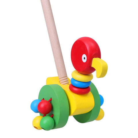 Dino Pusher Spielwagen für Babys - Pädagogisches Holzspielzeug für die Kleinen