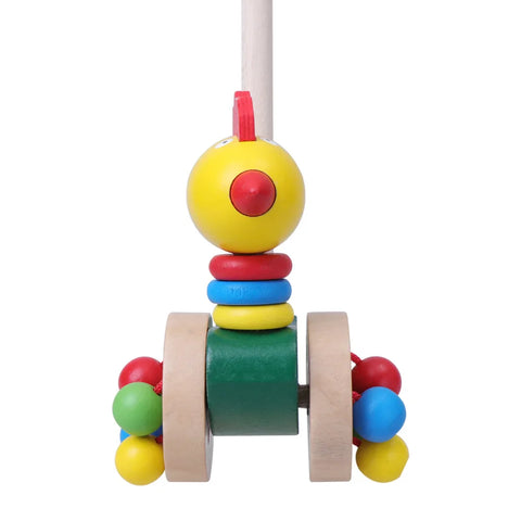 Dino Pusher Spielwagen für Babys - Pädagogisches Holzspielzeug für die Kleinen