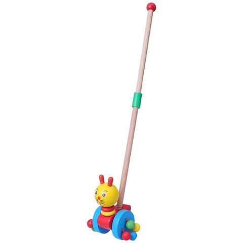 Dino Pusher Spielwagen für Babys - Pädagogisches Holzspielzeug für die Kleinen