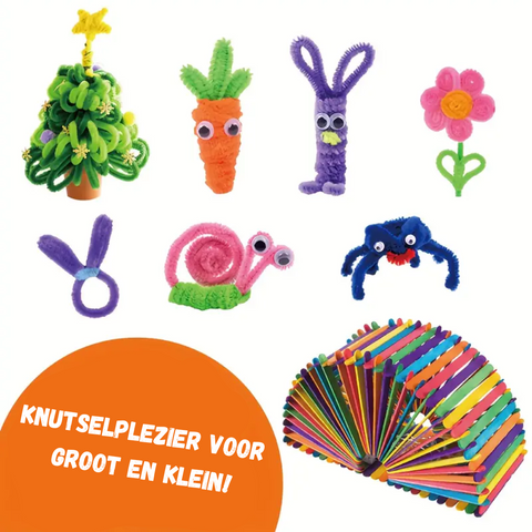 Kreative Bastelbox für Kinder – Komplette Set für fantasievolles Basteln