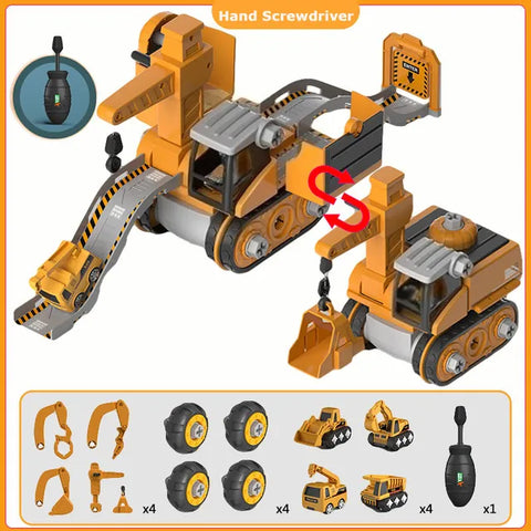 Baufahrzeug-Spielset - Lehrreich und Interaktiv