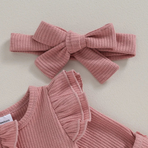 Sofie Rüschenset für Babys – Weicher Jumpsuit mit Verspielten Details