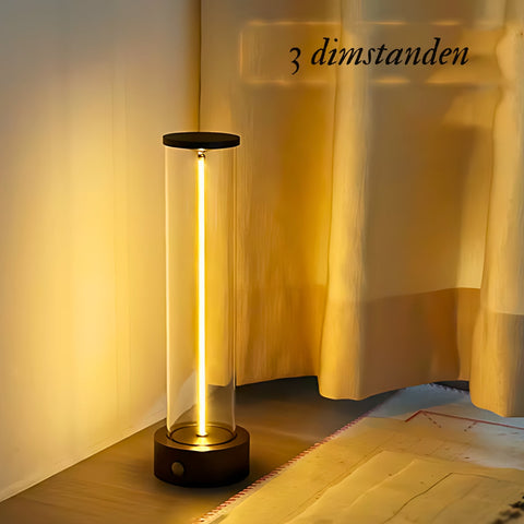 LumièreTube Tischlampe - Minimalistisches Design mit 3 Dimmstufen