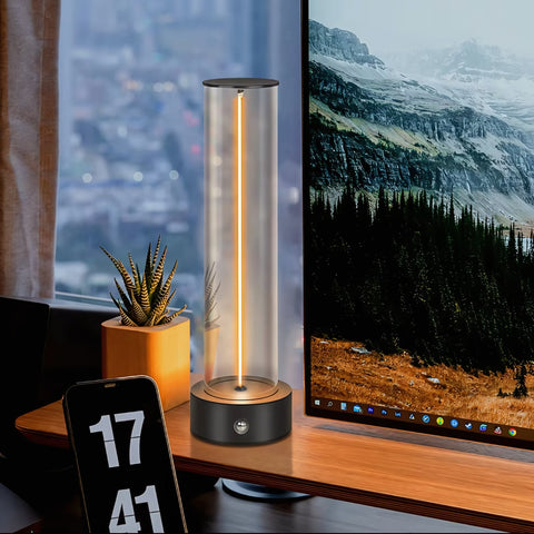 LumièreTube Tischlampe - Minimalistisches Design mit 3 Dimmstufen