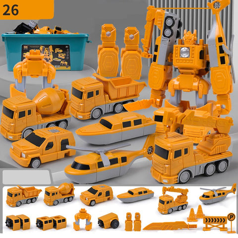 Bauwesen Robot Set – 6-in-1 Spielset für kreatives Spielen und Abenteuer