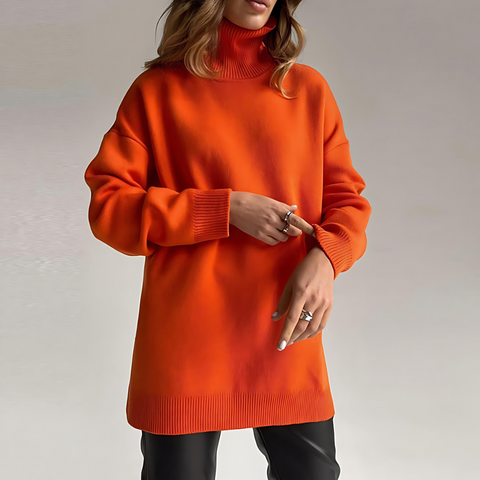 Luna - Eleganter Seitenschlitz Pullover