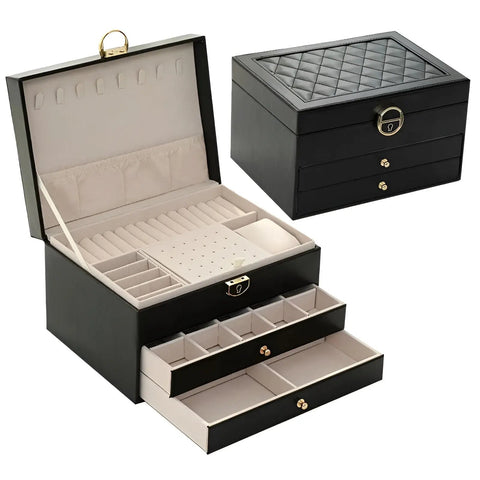 Luxe Mehrschichtige Schmuckbox – Stilvoller & Nachhaltiger Organizer
