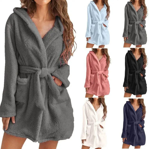 Luxe Fleece Bademantel - Wärme und Komfort für jeden Moment
