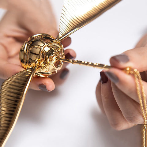 Goldene Flügel Orb Ring Box – Luxuriöse Tragbare Schmuckkoffer