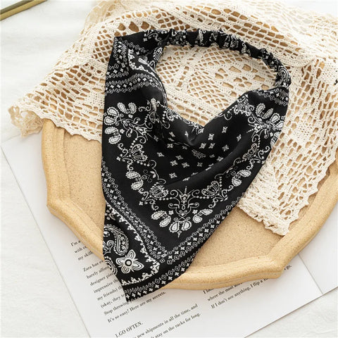 2022 Sommer Vintage Blumen Bandana – Stilvolle Haaraccessoires für Frauen und Mädchen