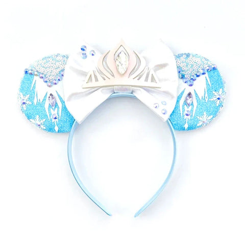 Frozen Haaraccessoires – Elsa und Anna Mickey Mouse Ohren Haarbänder für Mädchen