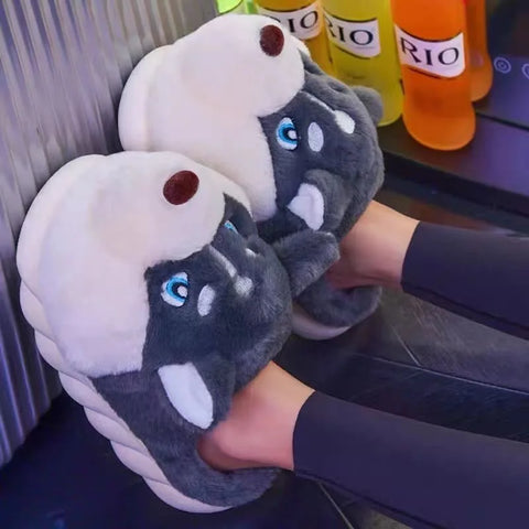 Husky Kuschelschuhe – Für Wärme und Freude zu Hause
