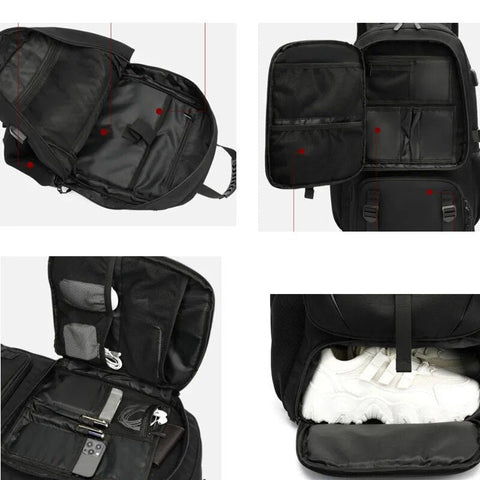 TechTrek Pro Explorer Rucksack – Geräumig und Clever Vernetzt