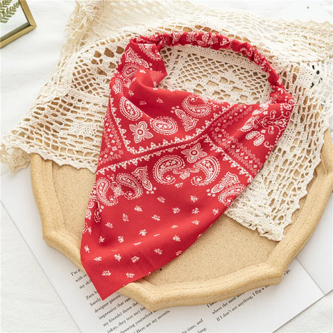 2022 Sommer Vintage Blumen Bandana – Stilvolle Haaraccessoires für Frauen und Mädchen