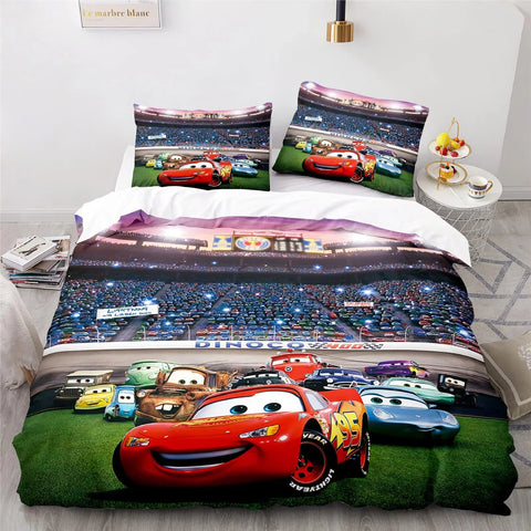 Cars Lightning McQueen Bettwäsche-Set – Lustiges und Bequemes Set für Kinder
