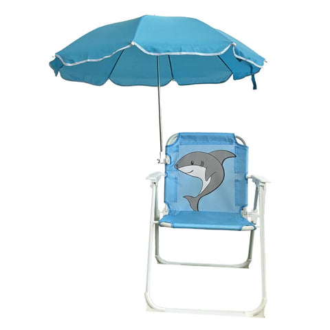 Kinderstrandstuhl mit Sonnenschutz - Zusammenklappbar und Perfekt für Camping und Garten