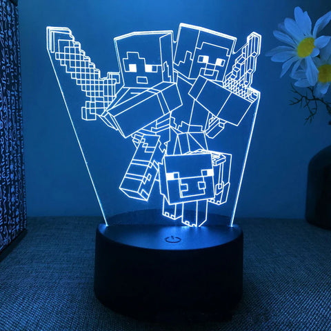 Vielfältige LED-Spielcharaktere Lampe - Verspielt Beleuchtung für Gamer