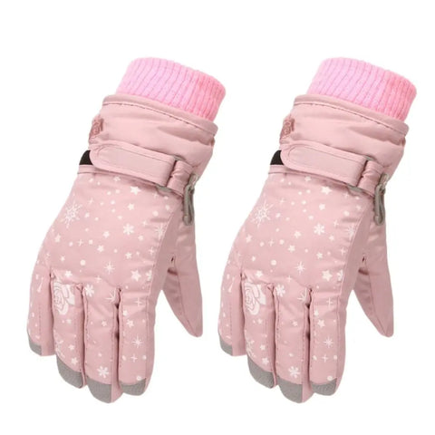 Warme wasserfeste Winterhandschuhe für Mädchen – Ideal für Schnee und Skifahren