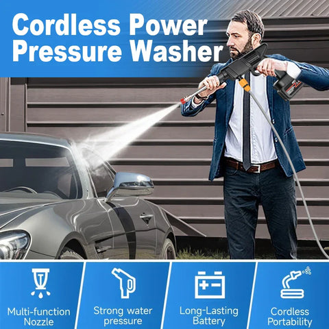 PowerWash Kabelloses Auto-Waschpistole – Kraftvoll und Handlich