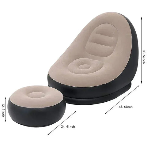 Aufblasbare Lazy Couch – Bequeme Faltbare Sofa für Innen- und Außenbereich
