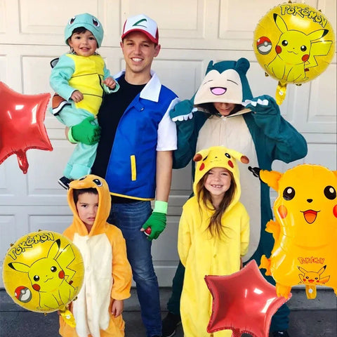Pikachu- und Charmander-Aluminiumballons – Festdekoration für Pokémon-Fans