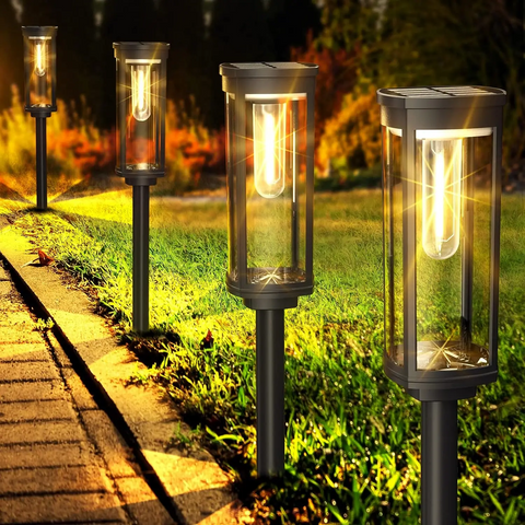 EcoGlow Solar Laterne – Wetterfeste Außenbeleuchtung mit Warm-LED-Licht