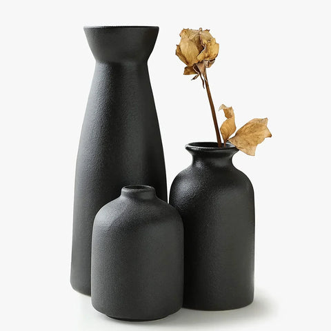 Minimalistische Keramische Vasen Set - Zeitlos und Elegant