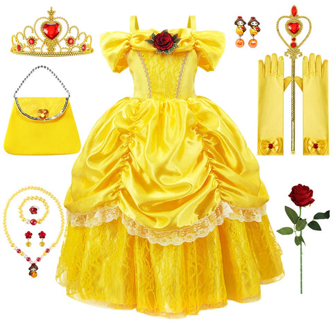 Luna Prinzessinnenkleid für Kinder – Verzauberndes und Elegantes Cosplay-Outfit